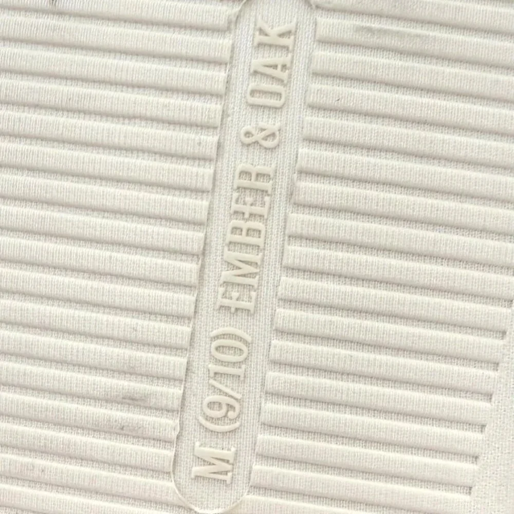 Ember & Oak Men's Ivory Golf #1 Dad Memory Foam Slippers M 9-10